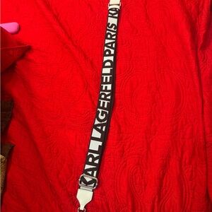 Karl Lagerfeld Monochrome Logo Strap